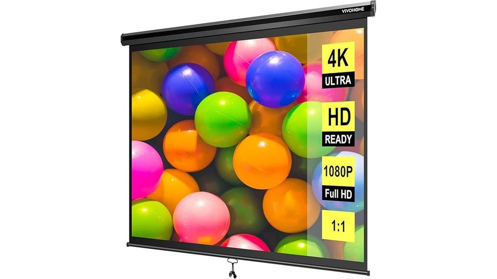 120 inch retractable hd screen