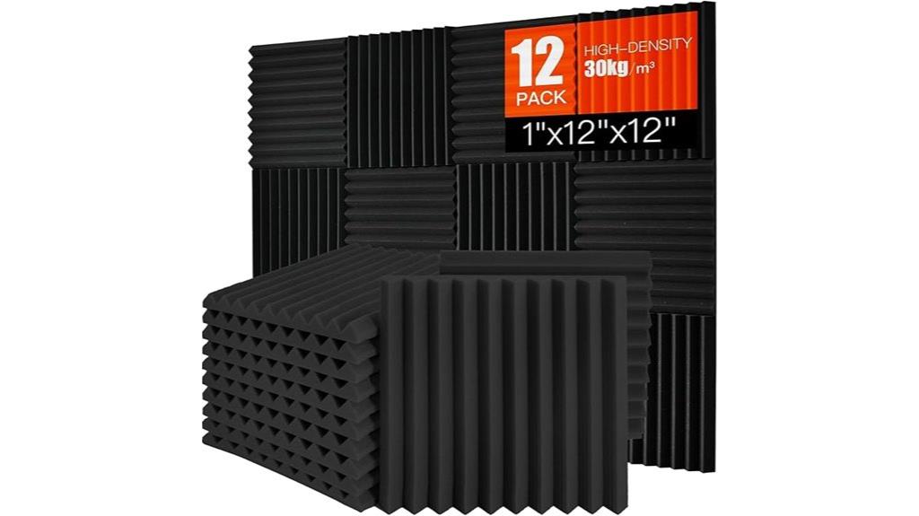 12 pack soundproof foam