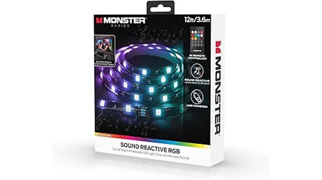 12ft colorful led strip