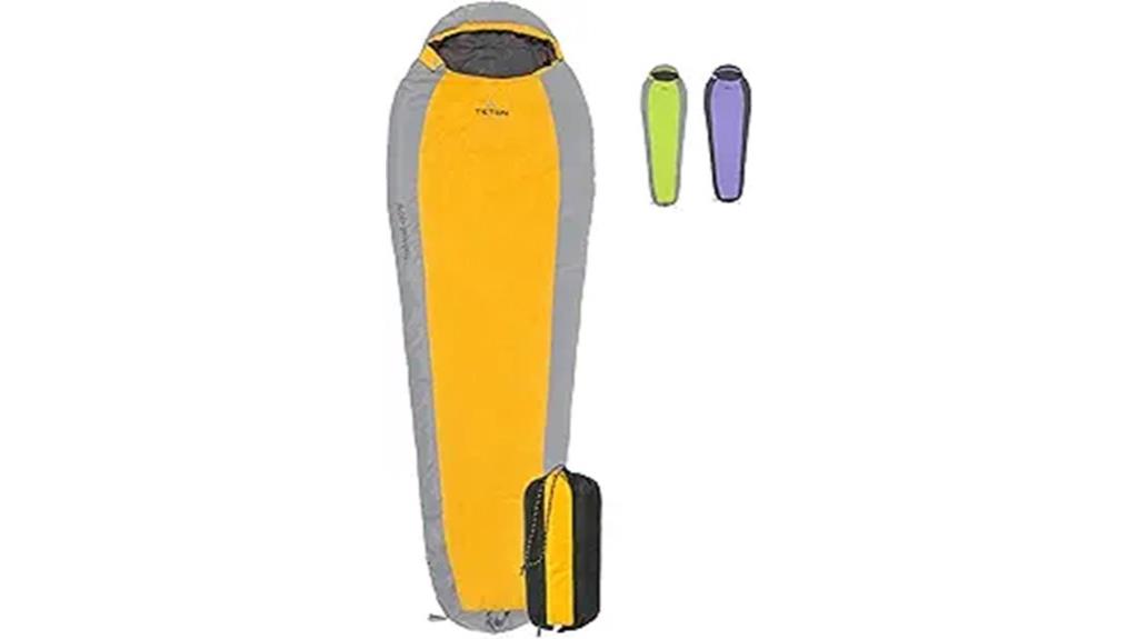 20 f and 5 f sleeping bags