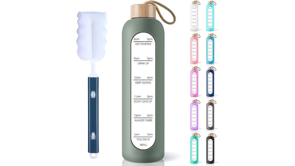 25 oz glass water bottle