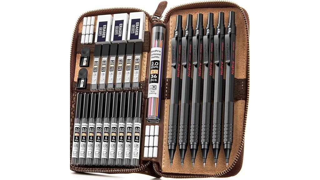 30 piece metal pencil set