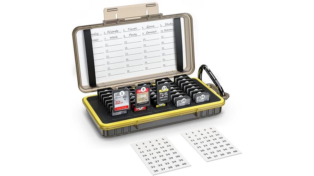 40 slot memory card organizer