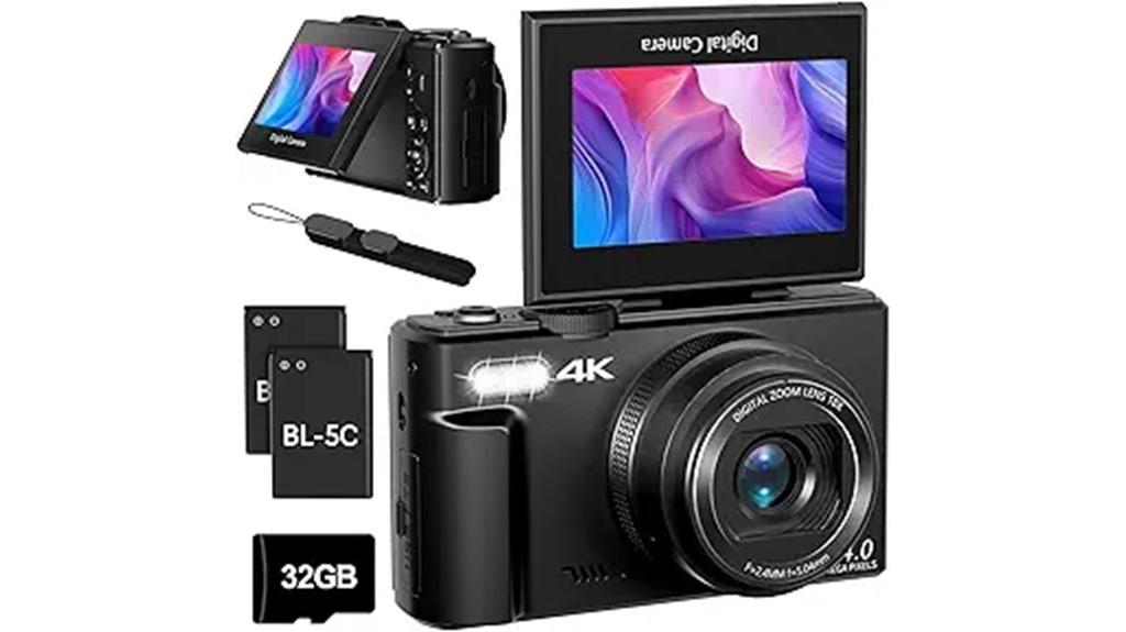 4k 64mp vlogging camera