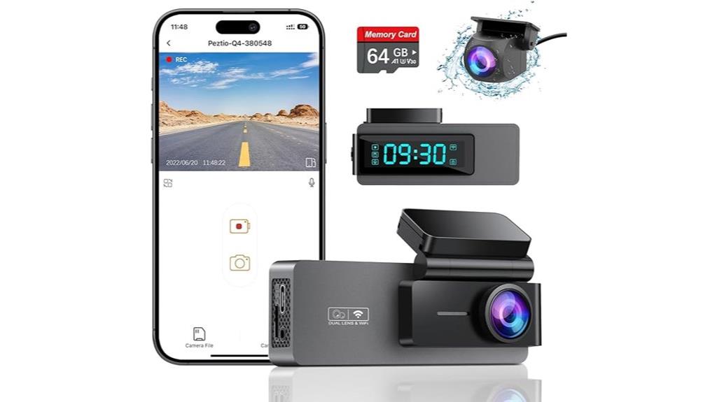 4k night vision dash cam
