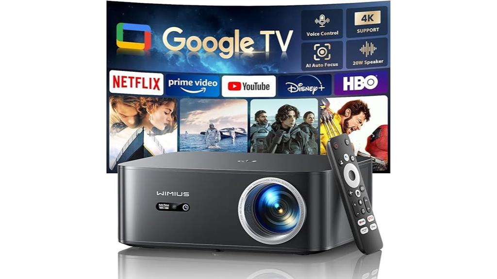 4k smart projector features