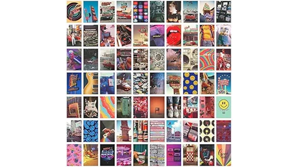 70 piece teen wall decor