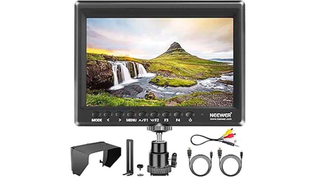 7 inch hd monitor with sunshade