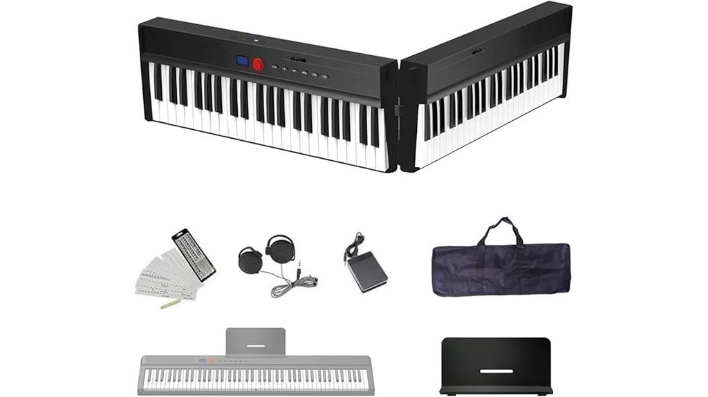 88 key foldable digital piano