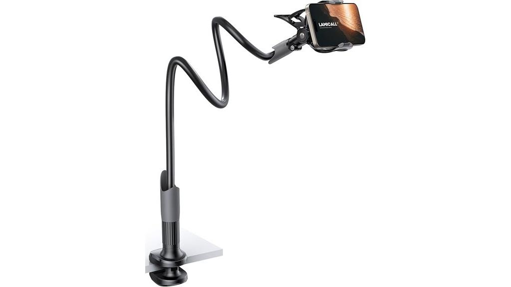 adjustable bed phone holder