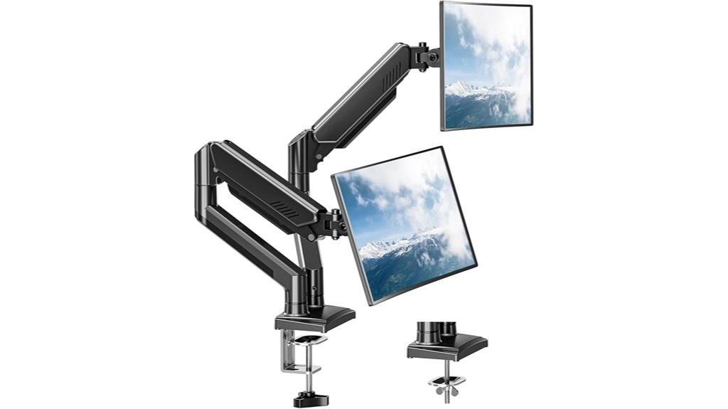 adjustable dual monitor mount