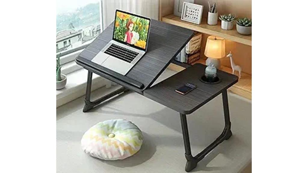 adjustable foldable bed tray