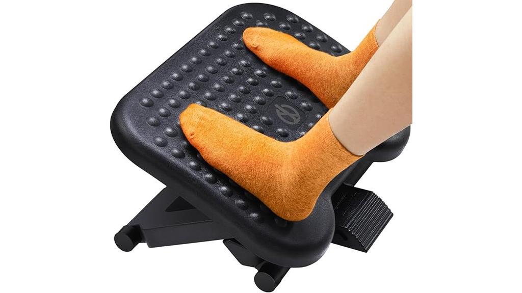 adjustable footrest with massage