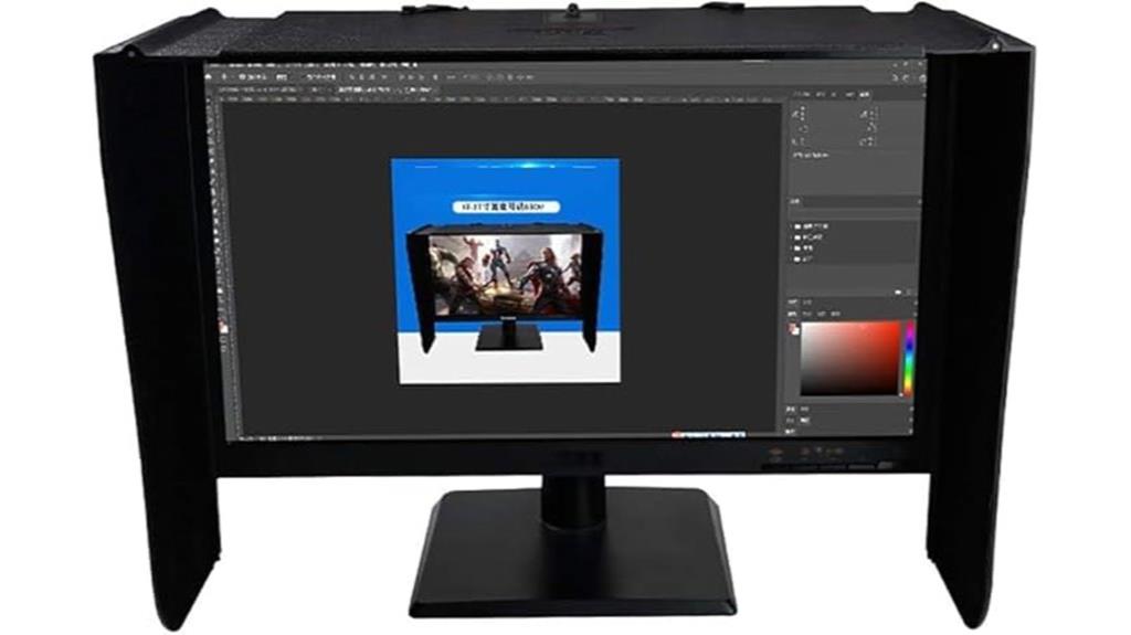 adjustable monitor hood compatibility