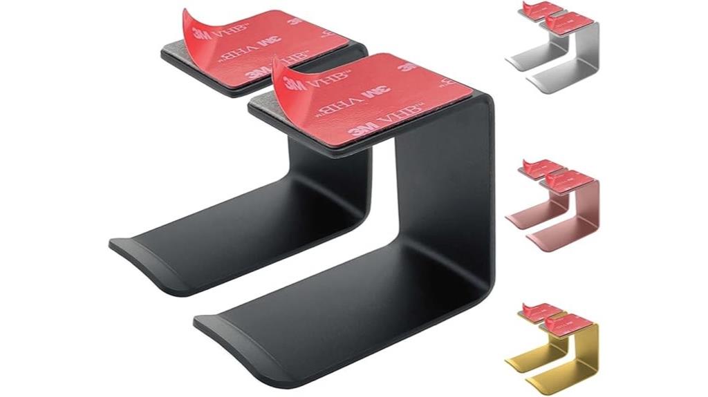 aluminum headphone hook pack