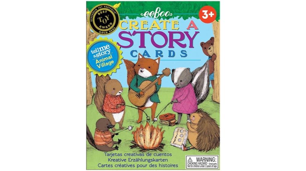 animal village story cards