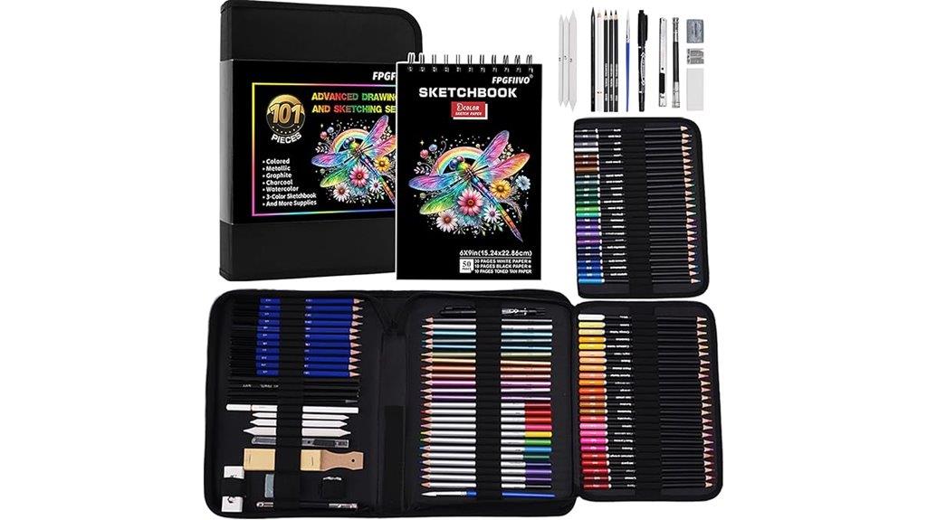 art sketching supplies set