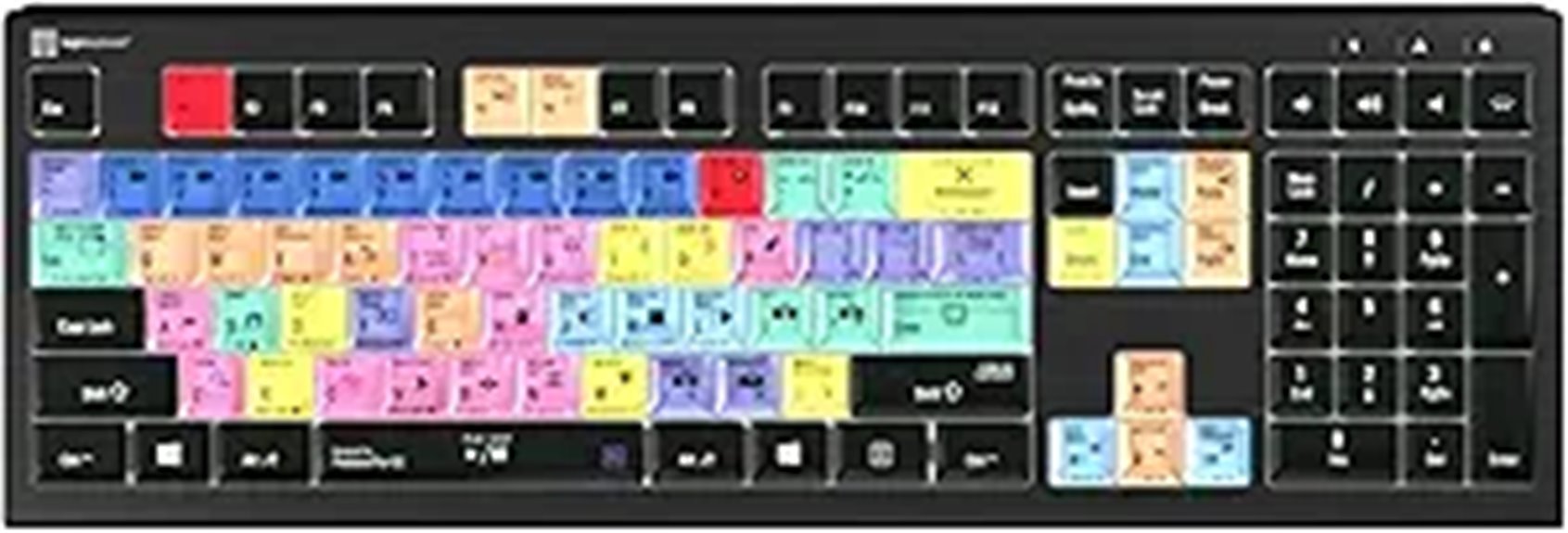 backlit keyboard for editing