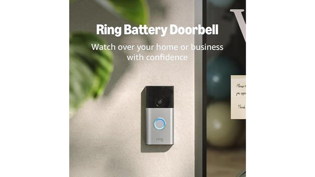 battery powered doorbell alerts