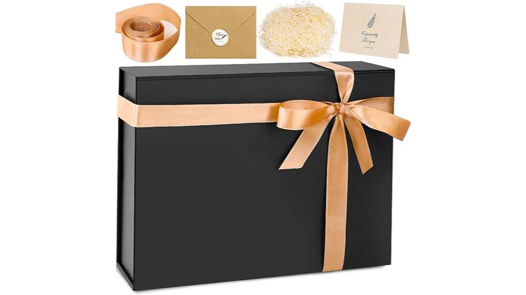 black magnetic gift box