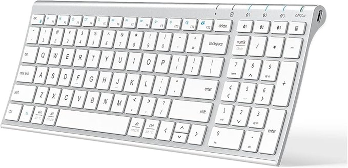 bluetooth keyboard with numpad