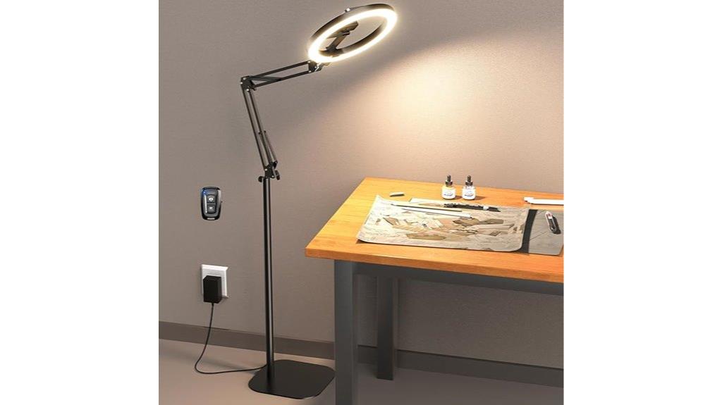 bright ring light tripod