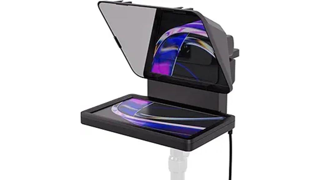 built in screen teleprompter