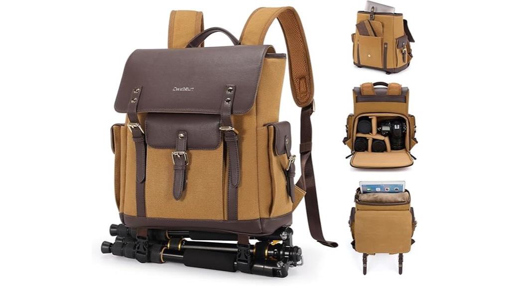 camera backpack with laptop