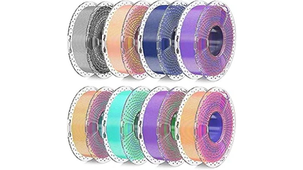 colorful filament bundle