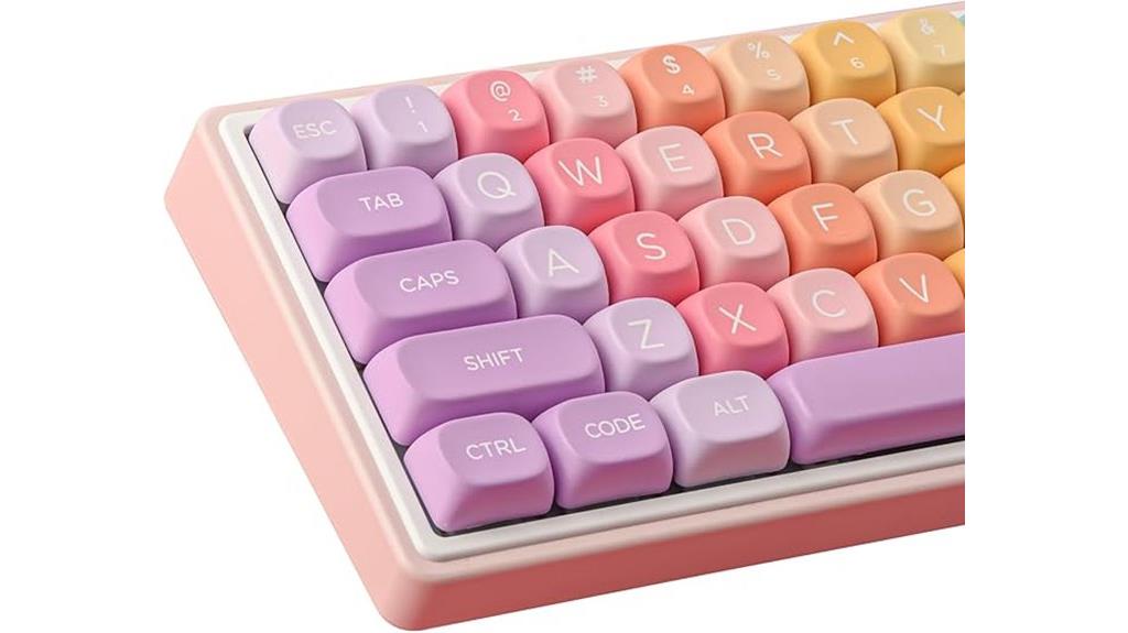 colorful pbt keycaps