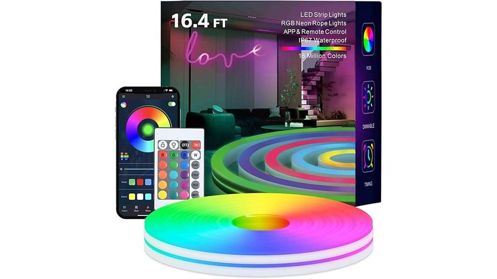 colorful waterproof rope lights