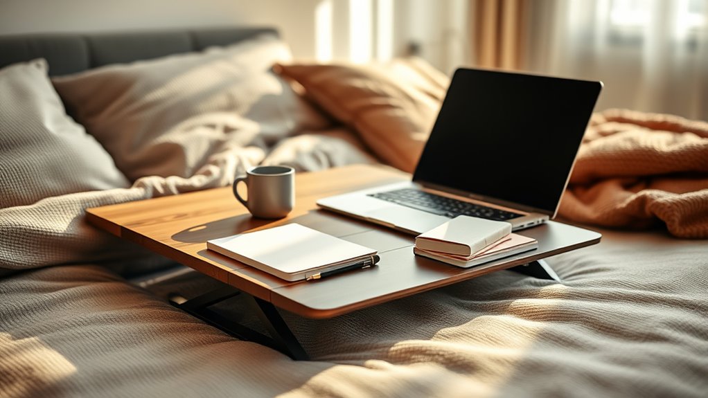 comfortable bed lap desks