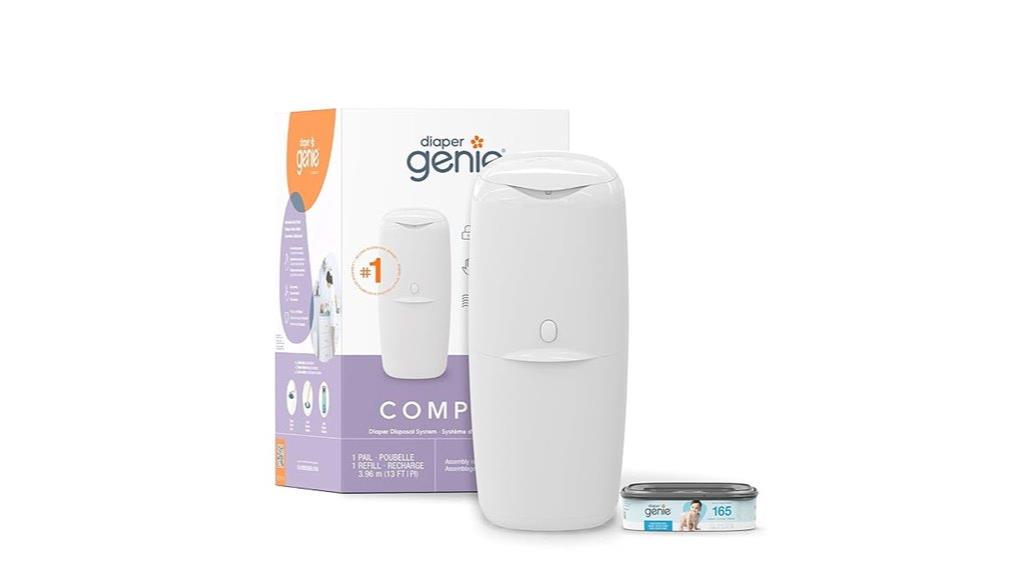 compact diaper disposal system