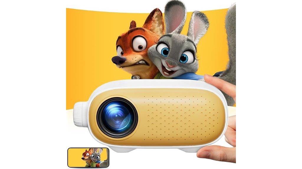 compact iphone projector