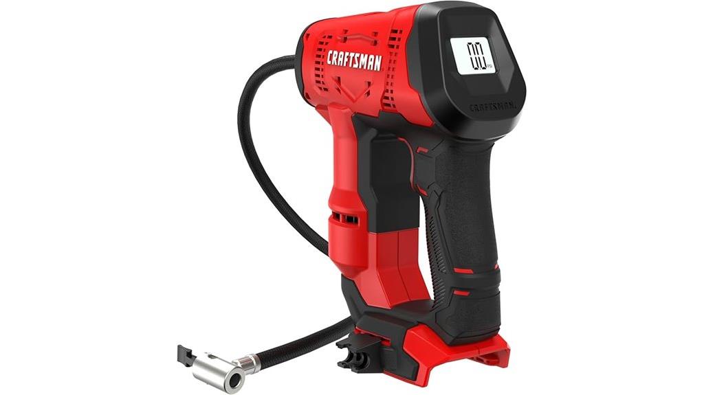 cordless air compressor with gauge