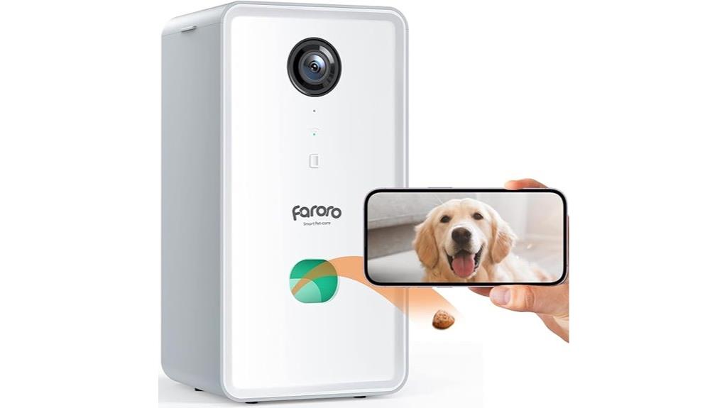 dog camera with treat dispenser
