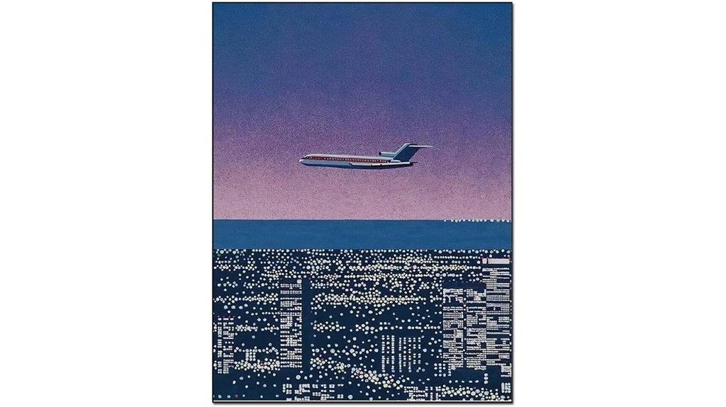 downtown sunset japanese poster