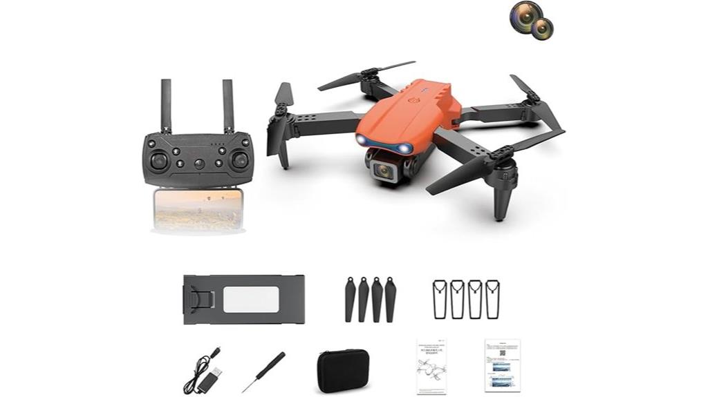 drone with dual cameras