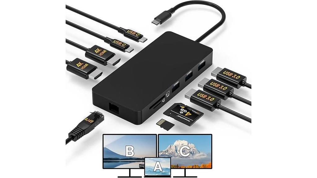 dual 4k monitors dock