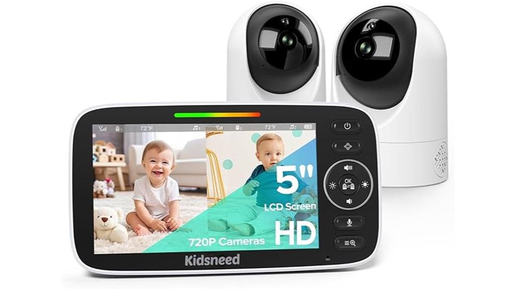 dual baby cameras monitor