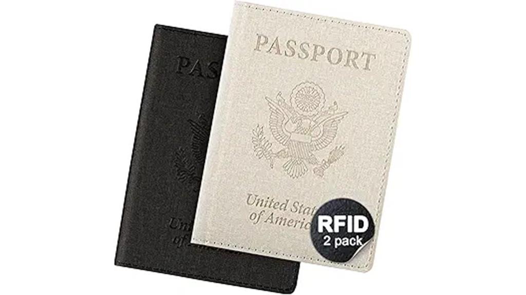 dual color rfid passport holders