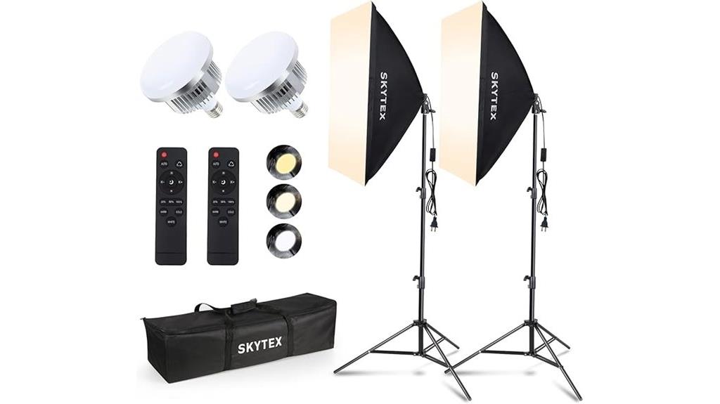 dual led softbox kit