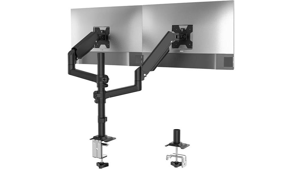 dual monitor adjustable mount