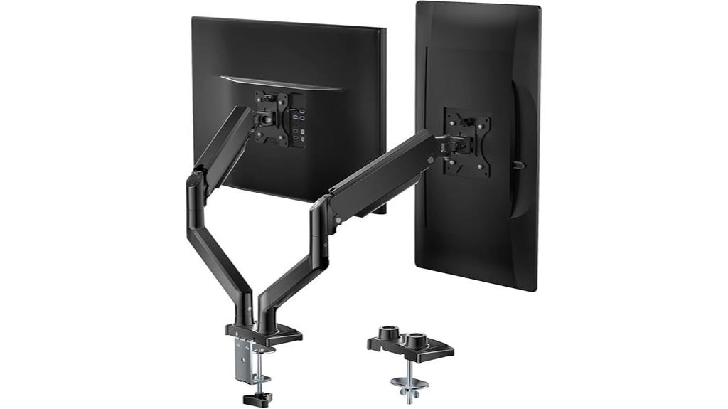 dual monitor stand adjustable