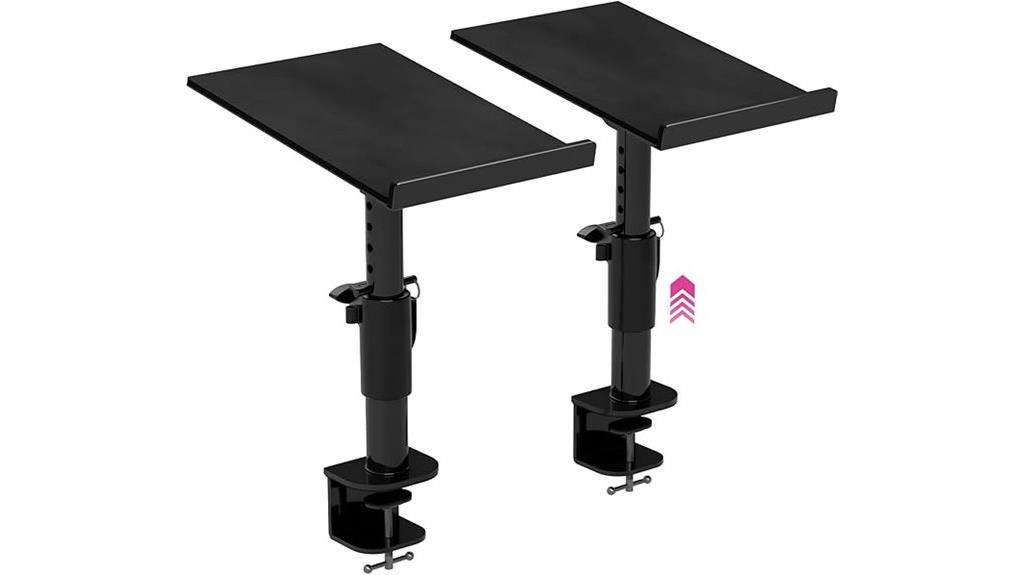 dual studio monitor stands