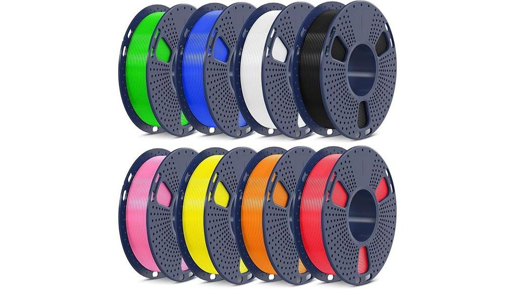 eight color filament bundle