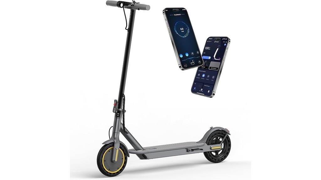 electric scooter with dual suspension