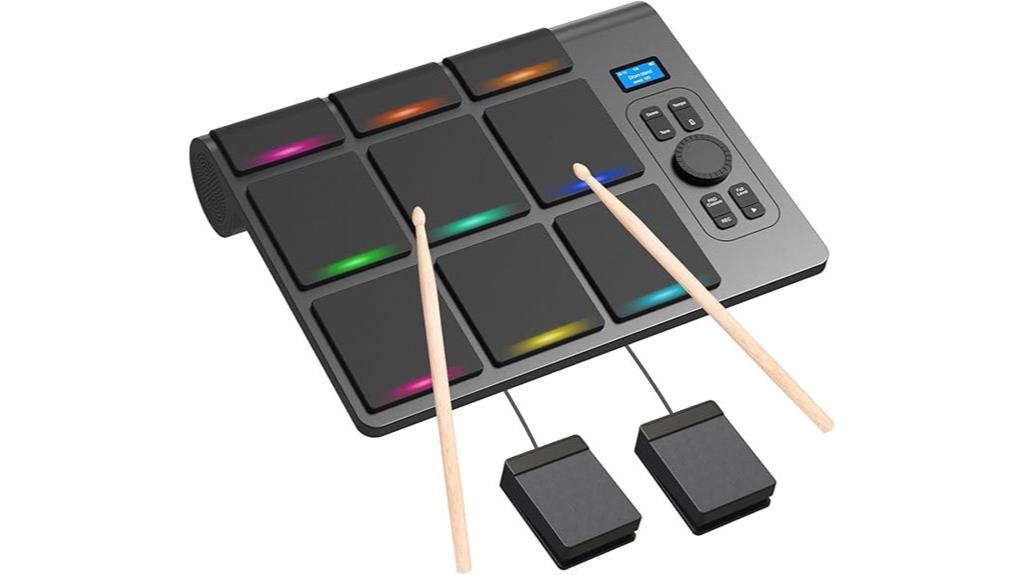 electronic drum with lights