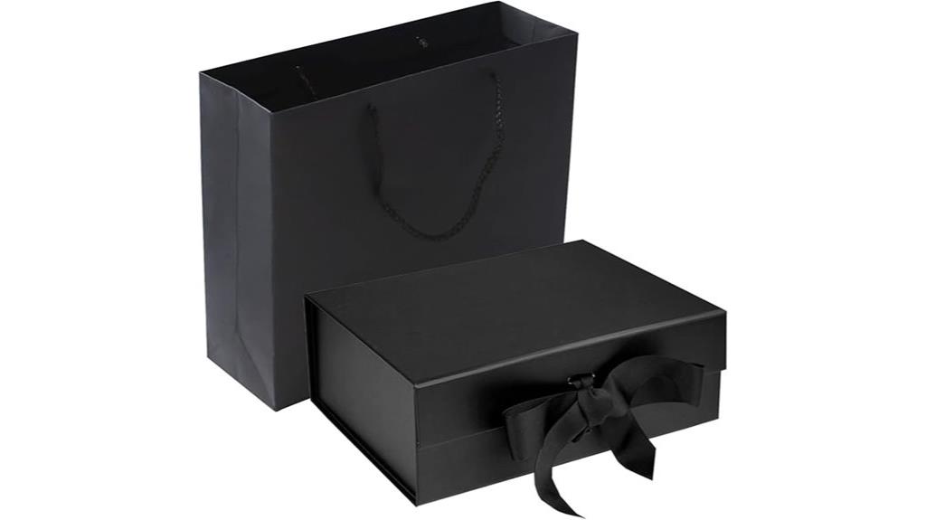 elegant black gift box
