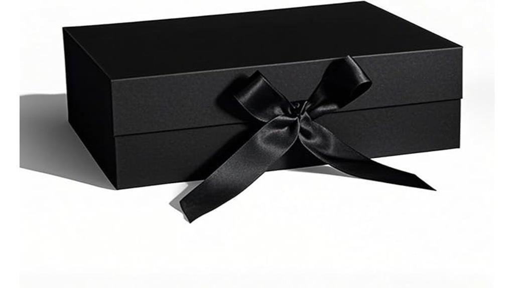 elegant black gift box